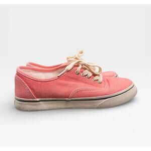 Re/Done 70s Low Top Skate Sneakers in Coral 39 8 Women's Rare